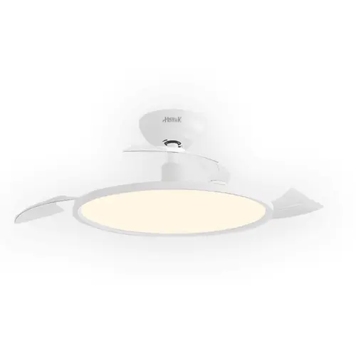 مروحة سقف ذكية هوميك 52 بوصة 3 الوان اضاءة 6 سرعات غطاء ابيض